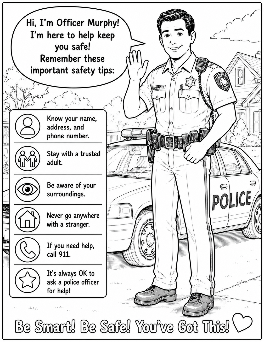 Officer Ray Murphy Coloring Book