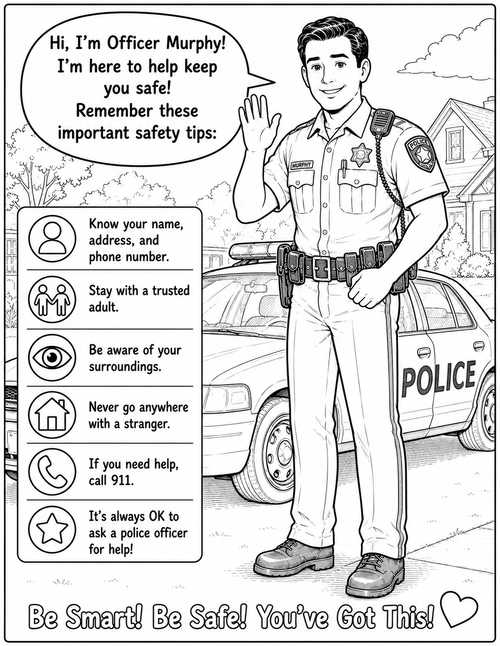 Officer Ray Murphy Coloring Book
