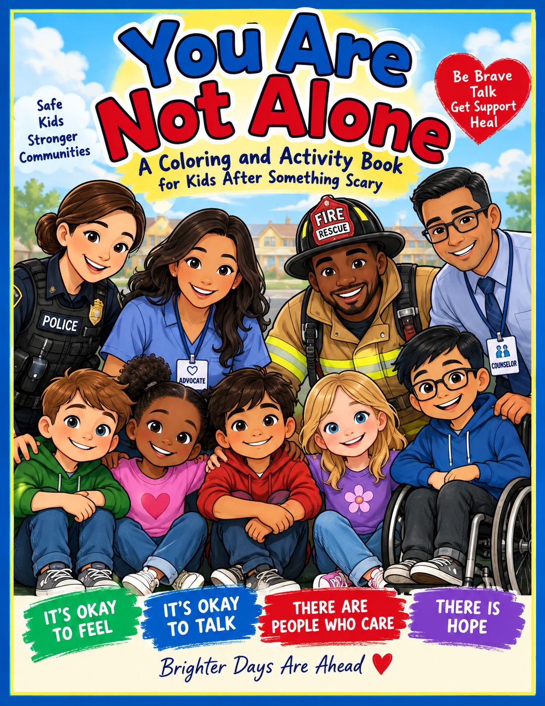 You are not alone, a coloring and activity book for kids after something scary