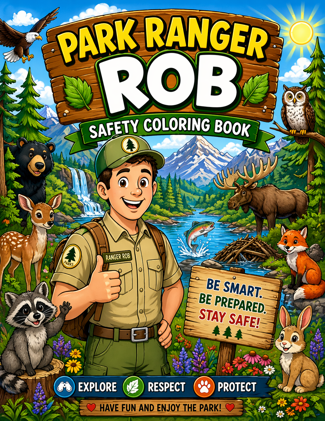 Park Ranger Rob's Safety Coloring Book